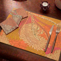 Vintage Paisley Sequin Table Mat (Pack of 6) – Table Mat by Grandeur