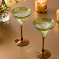Sage Green Martini Glasses (Pack of 6) – Glassware by Grandeur