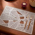 Geometric Prism Filigree Table Mat (Pack of 6) – Table Mat by Grandeur
