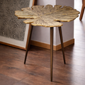 Gingko Leaf Coffee Stool – Accent Stool by Grandeur