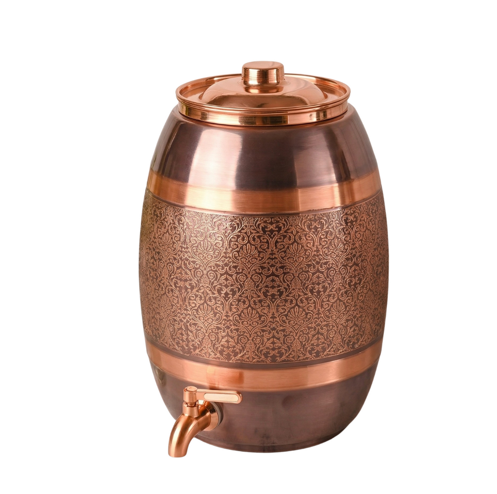 Imperial Damask Copper Water Dispenser – Water Dispenser by Grandeur