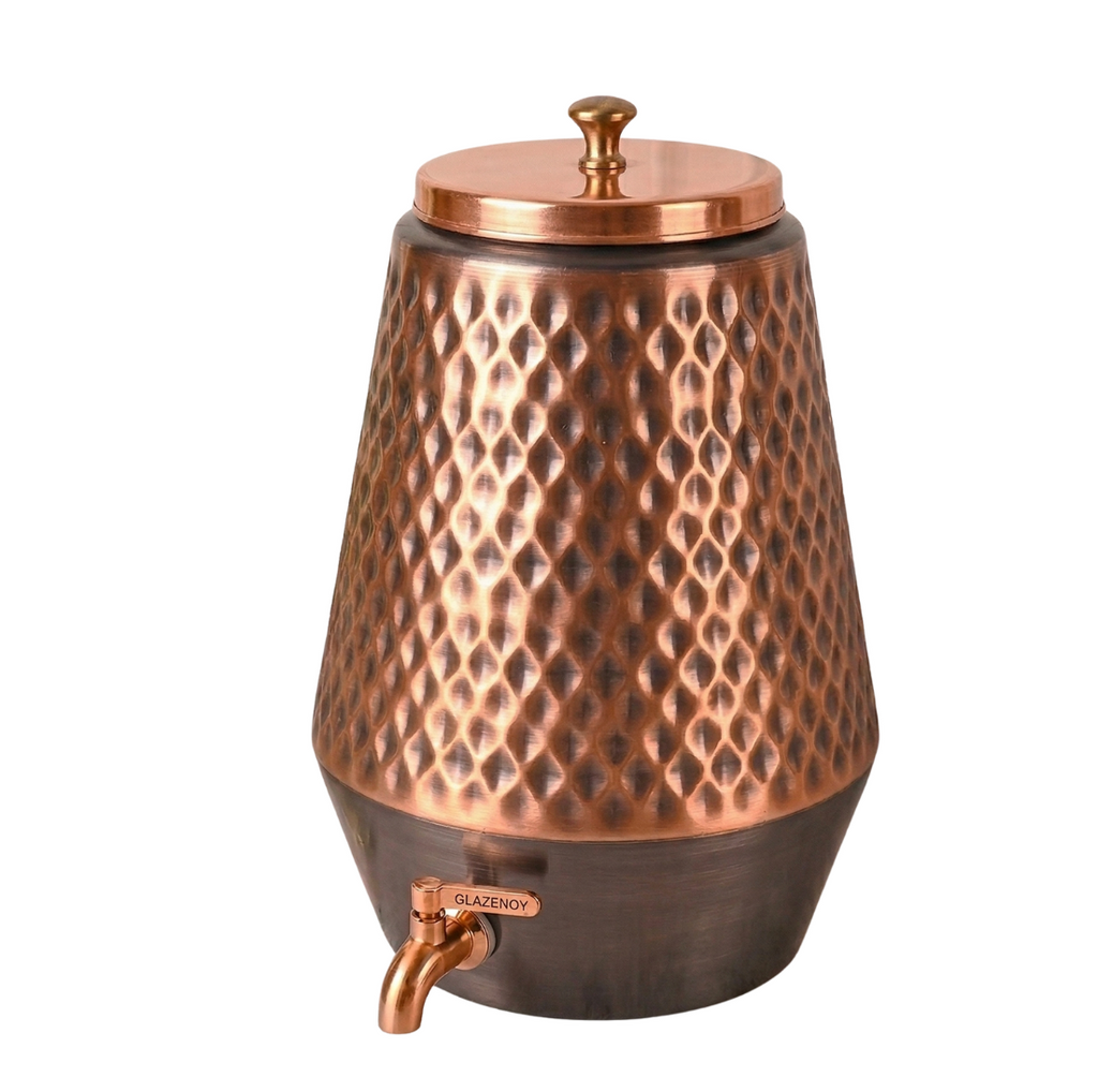 Antique Honeycomb Copper Water Dispenser – Water Dispenser by Grandeur
