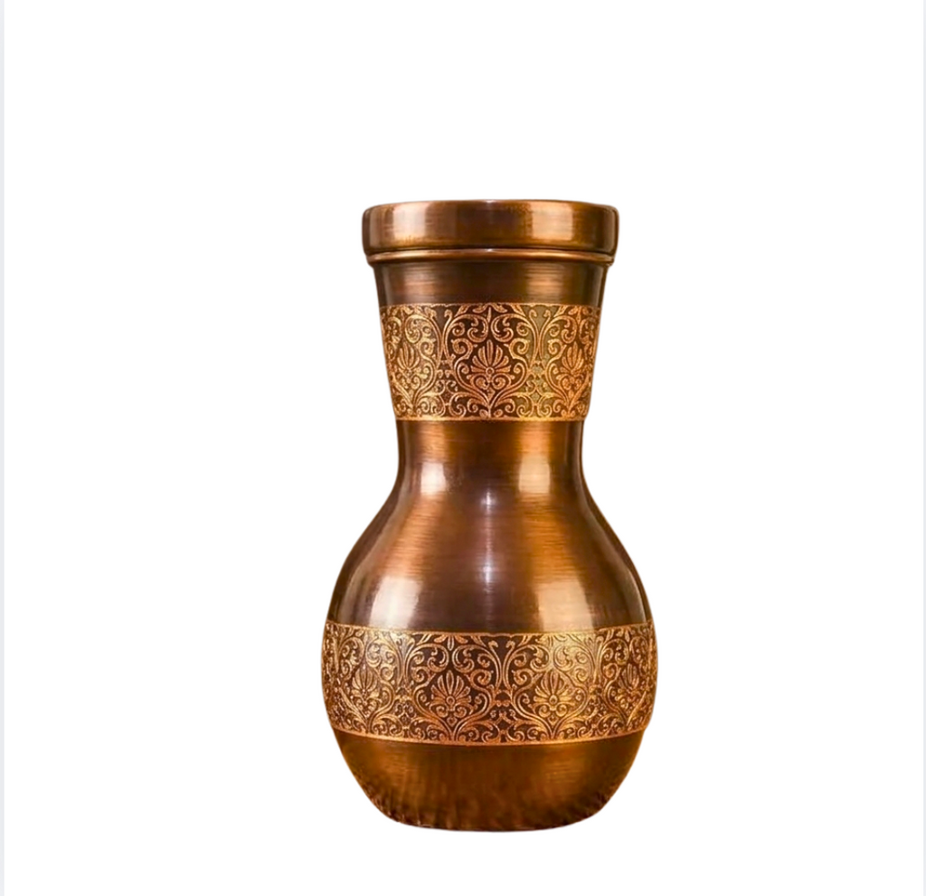 Antique Damask Copper Bedside Carafe – Bedside Carafe by Grandeur