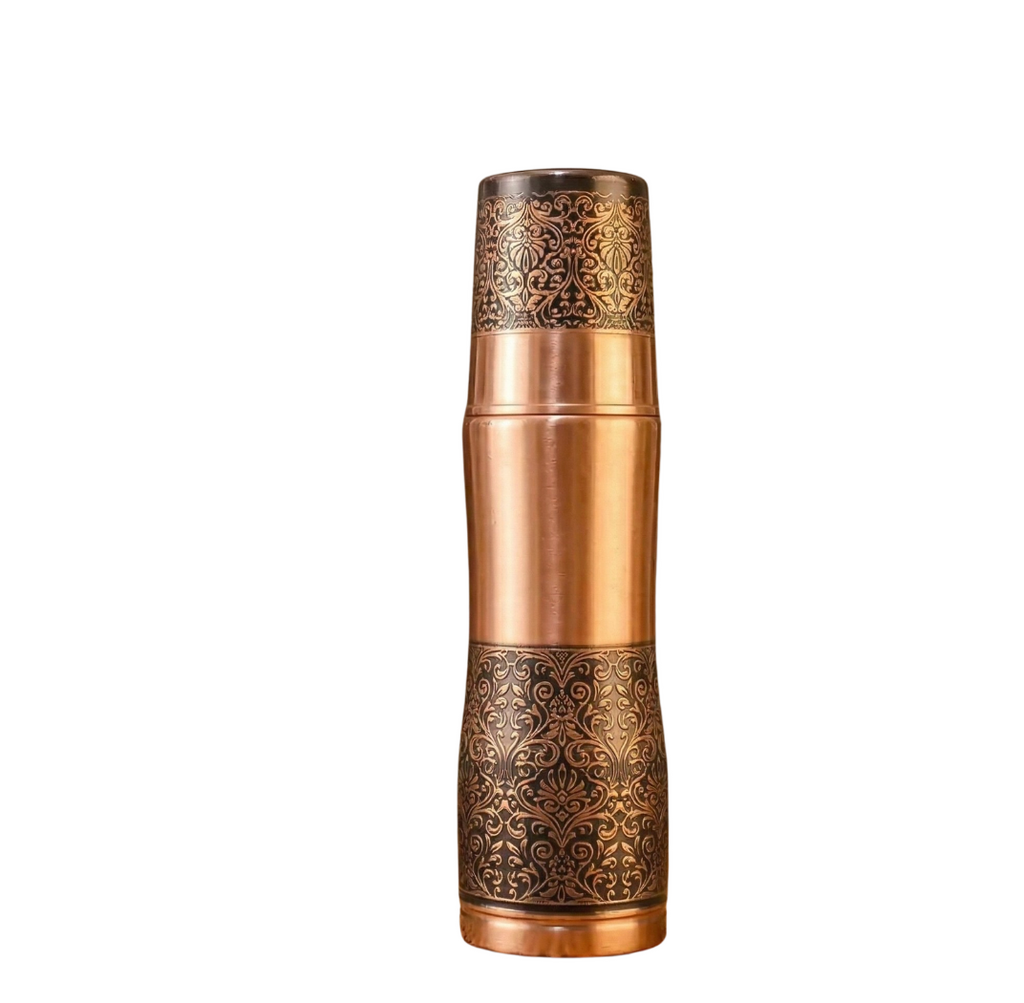 Antique Damask Copper Set – Drinkware by Grandeur