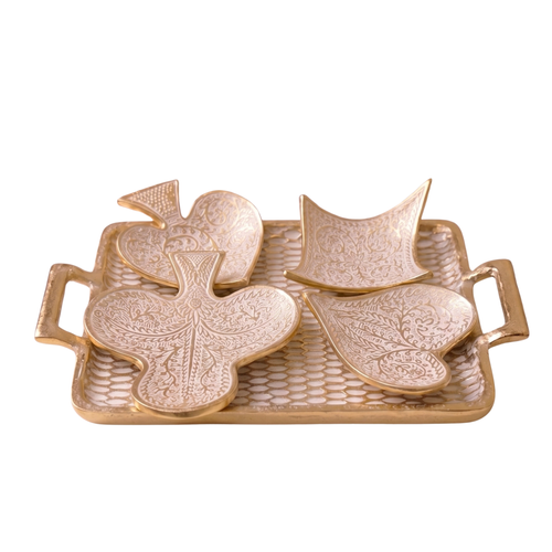 Gilded Ace Platters & Tray Set – Decorative Tray by Grandeur