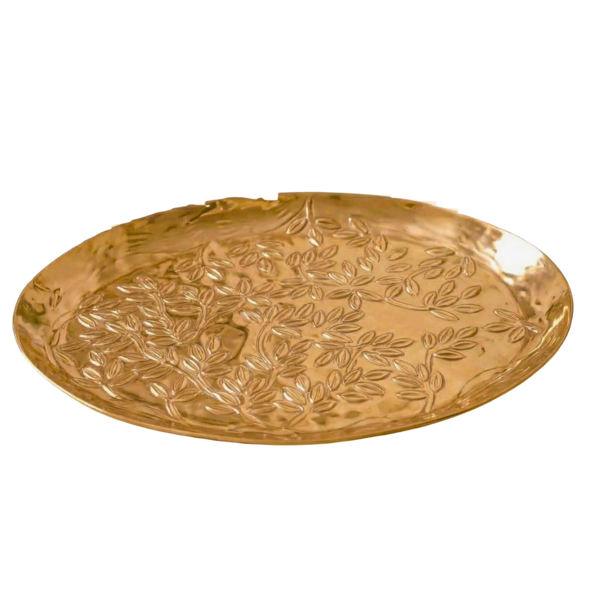 Gilded Meadow Embossed Tray – Decorative Tray by Grandeur
