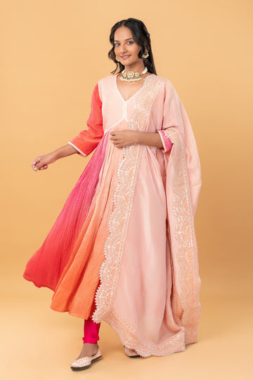 Soft Tissue Zari Anarkali