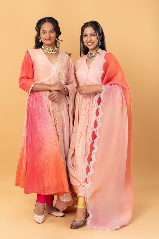 Soft Tissue Zari Anarkali