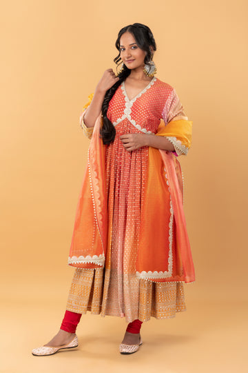 Soft Banarasi Anarkali