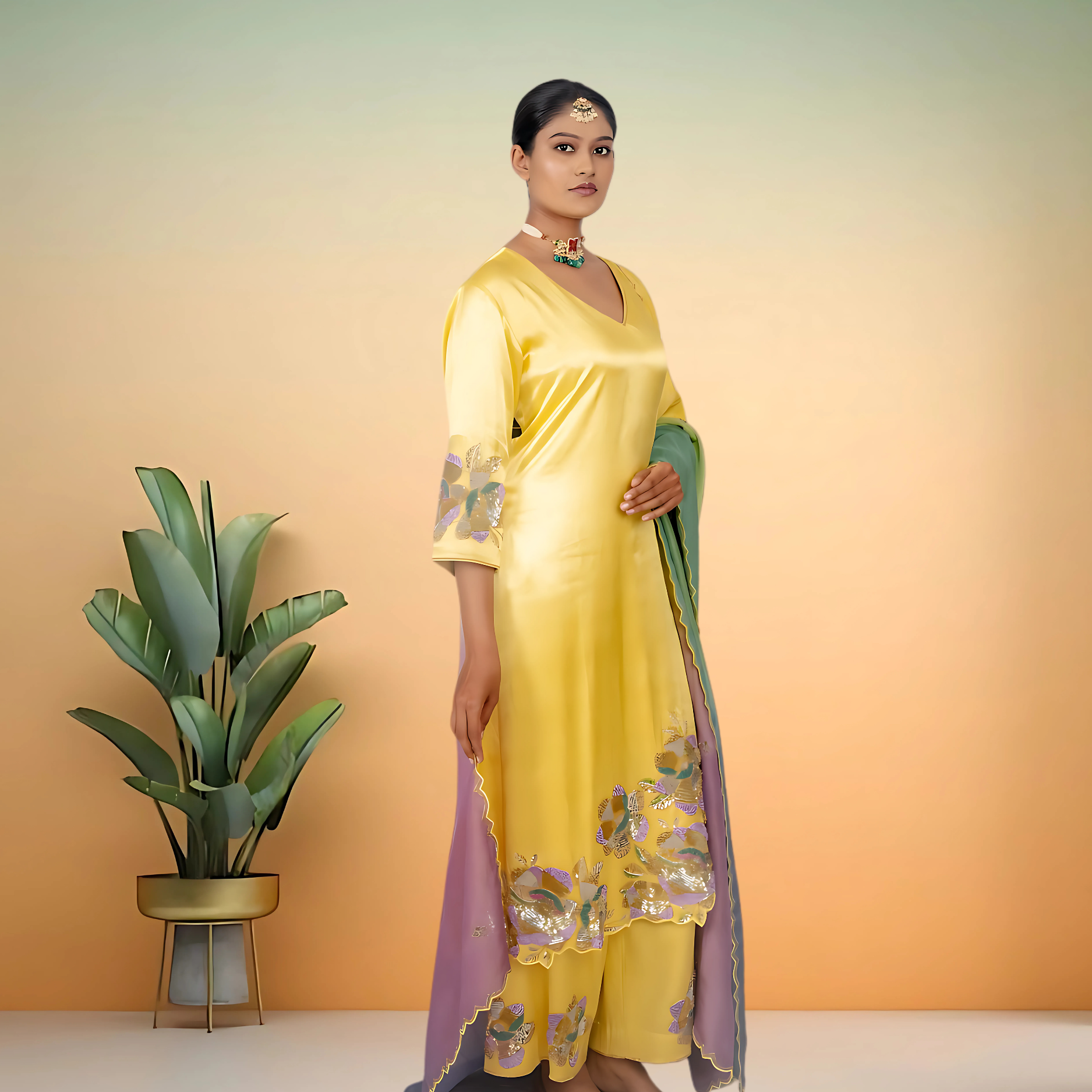 Designer Palazzo Set