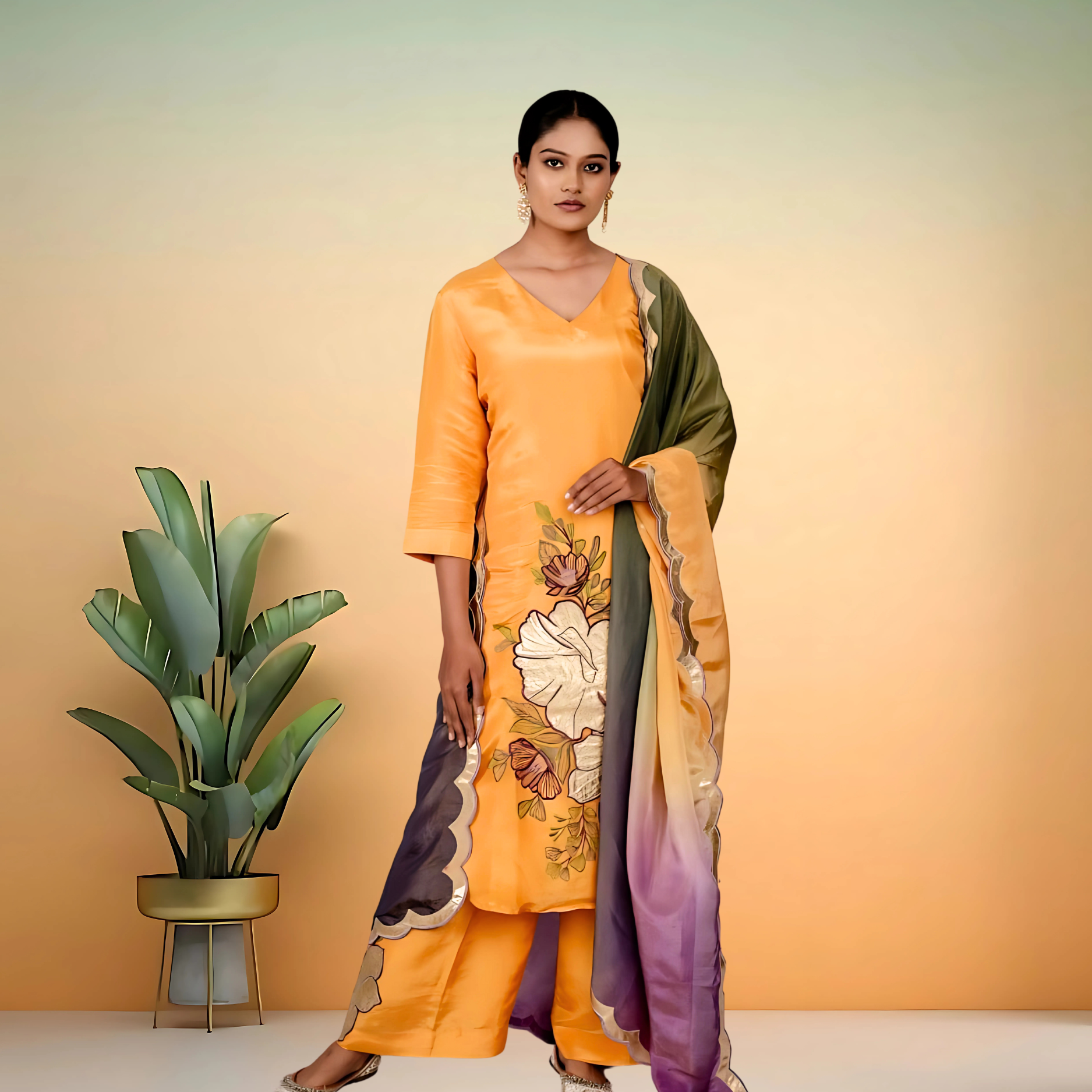 Designer Palazzo Set