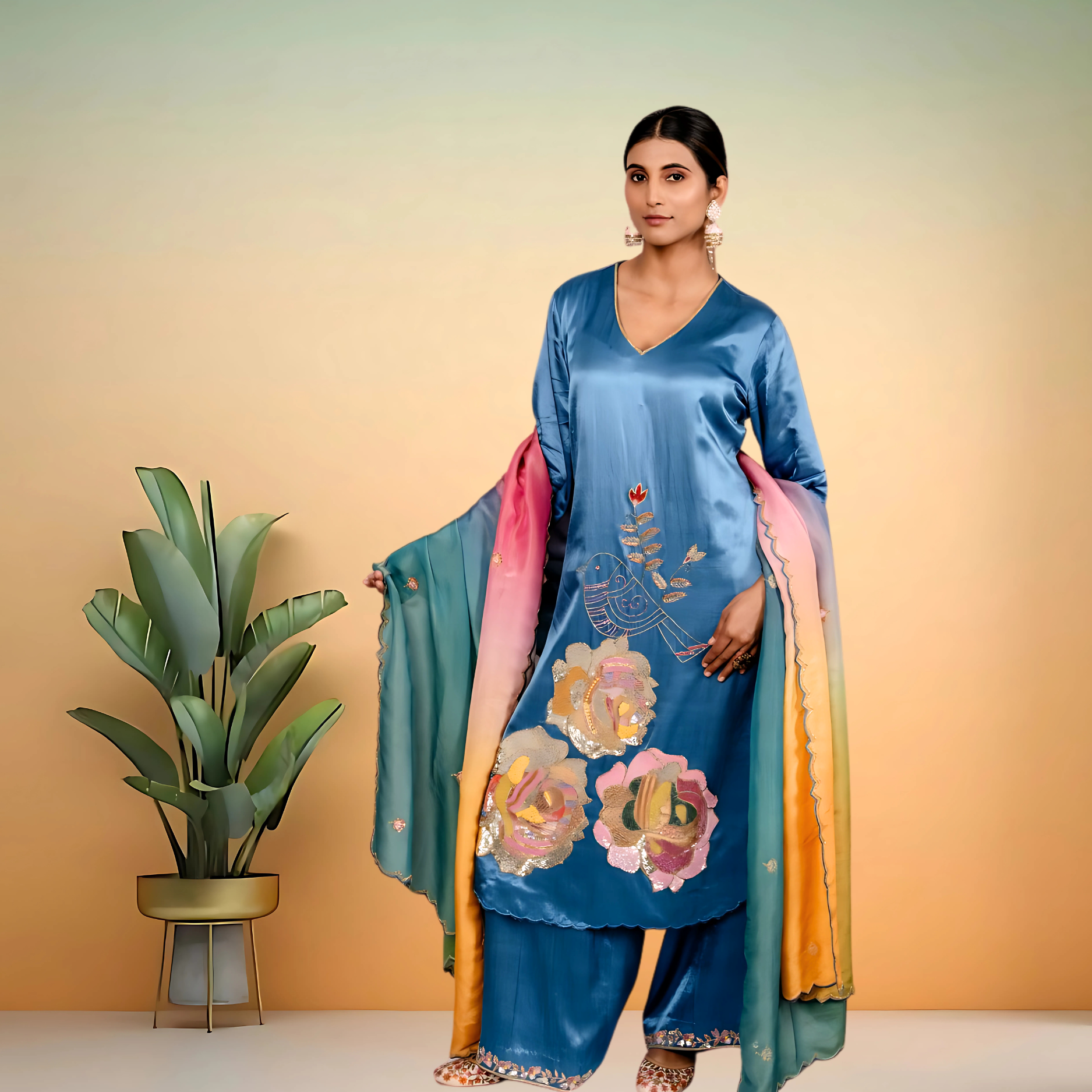 Designer Palazzo Set