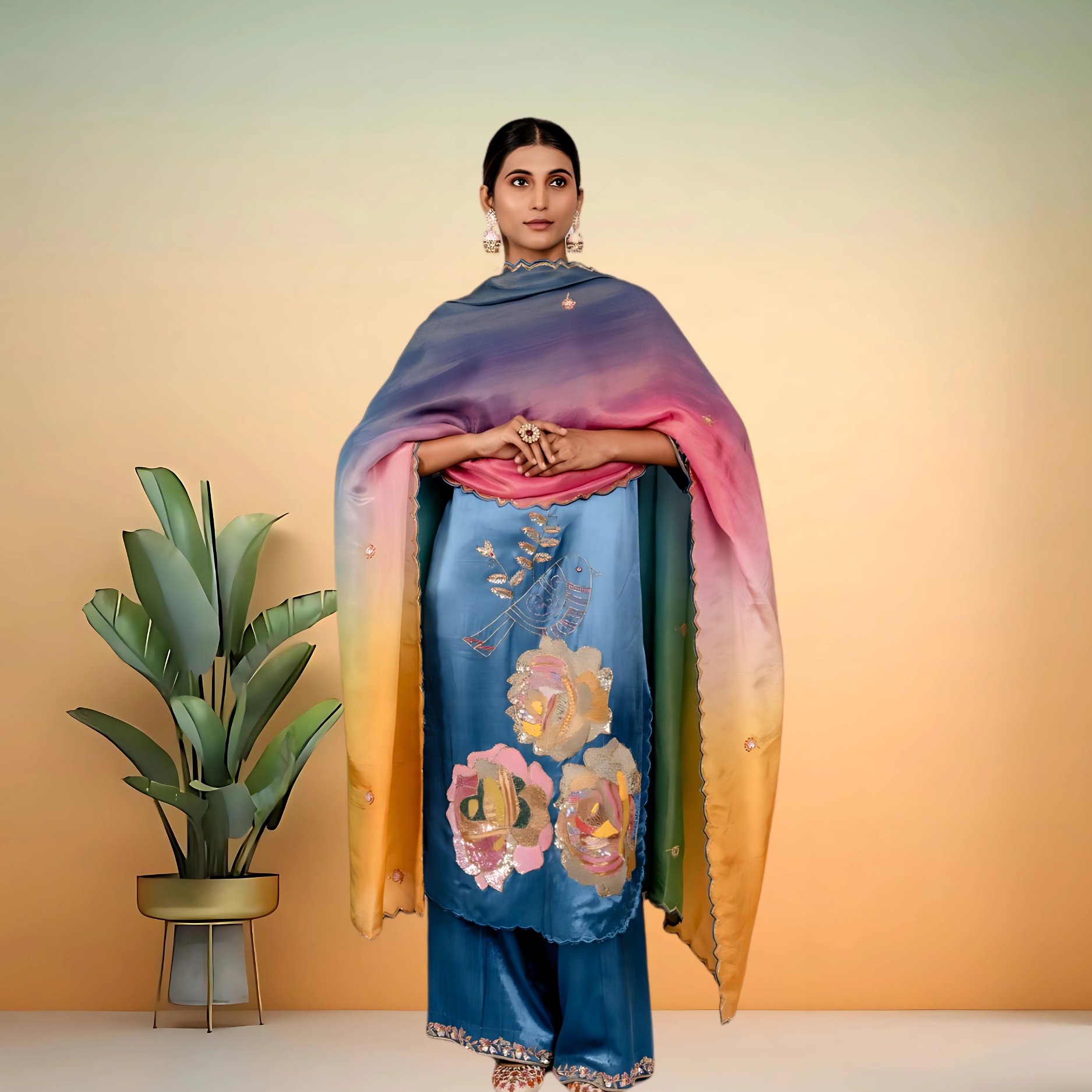 Designer Palazzo Set