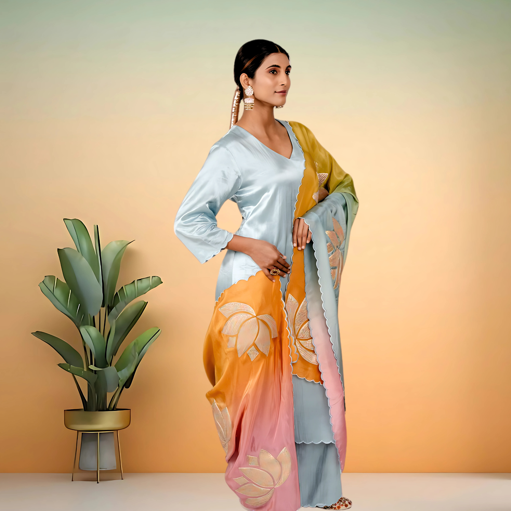 Designer Palazzo Set